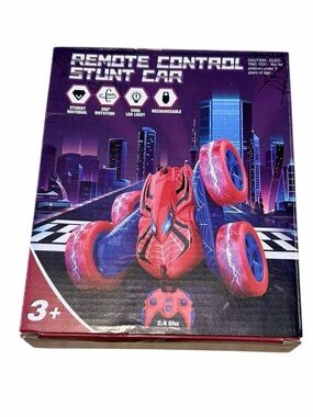 💛🌼NIB Remote Control Stunt Car - Red & Blue